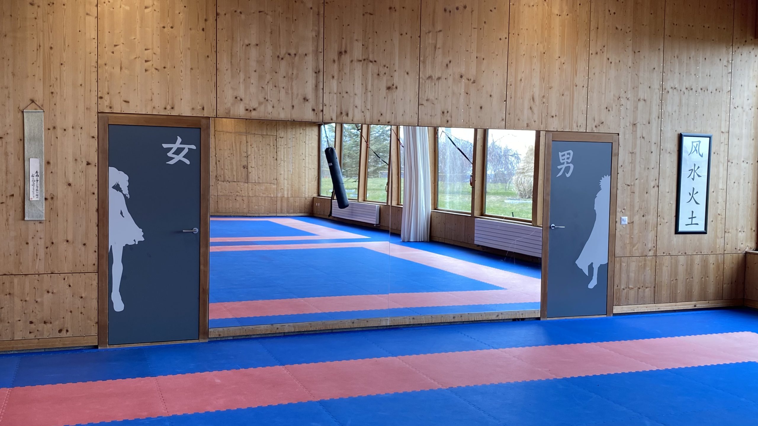 Grand dojo miroir